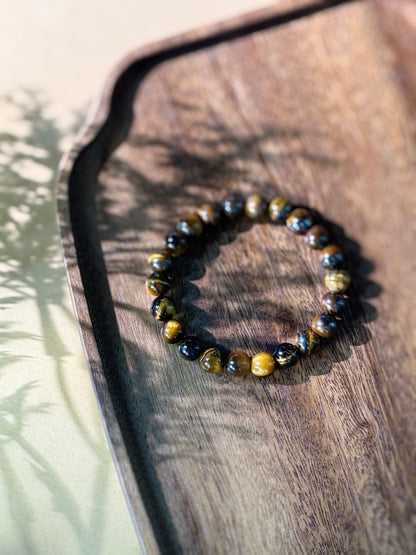 Oriental Bracelet Hand String - "Tiger's Eye"